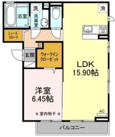 Twin Reve HigashisunaⅡの物件間取画像